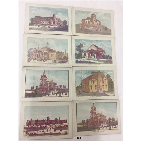 1876 Centennial Exposition Philadelphia Lithograph View Cards 22