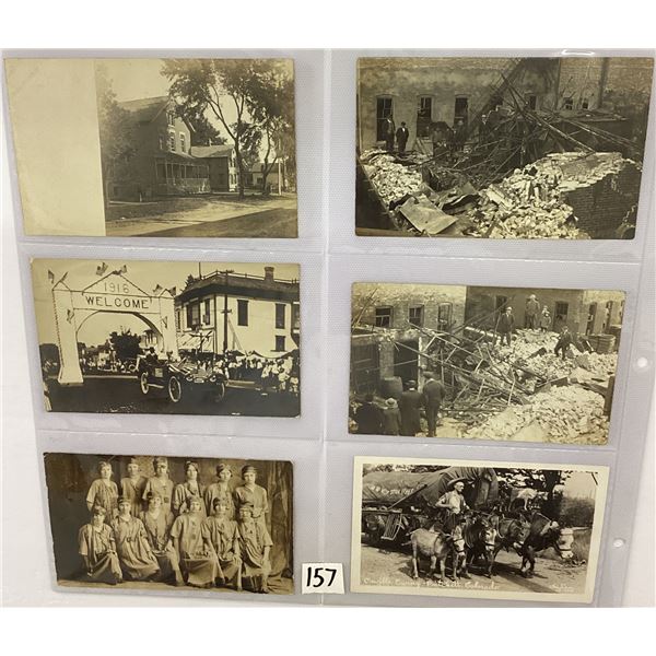 Real Photo Misc. Album Approx. 45 Postcards
