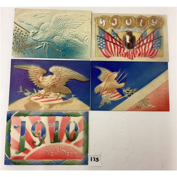 Patriotic Airbrushed Greeting Postcards 7