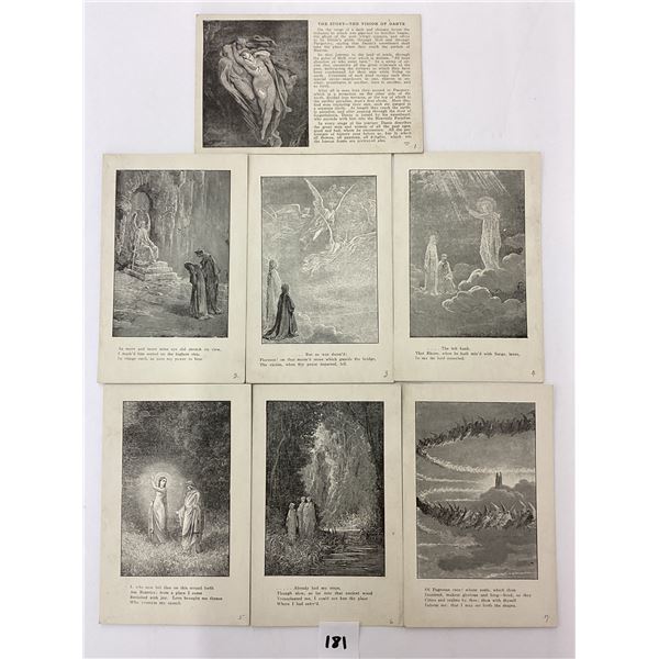 Story of Dante Black & White Postcards 22
