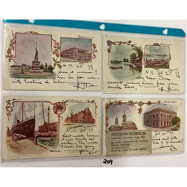 1899 Baltimore, Maryland American Souvenir Cards 12