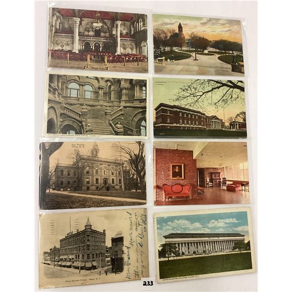 Albany, New York Partially Sorted Postcards Approx. 115