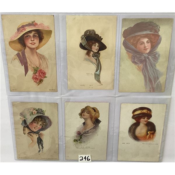 Pretty Lady Postcard Album Approx. 40