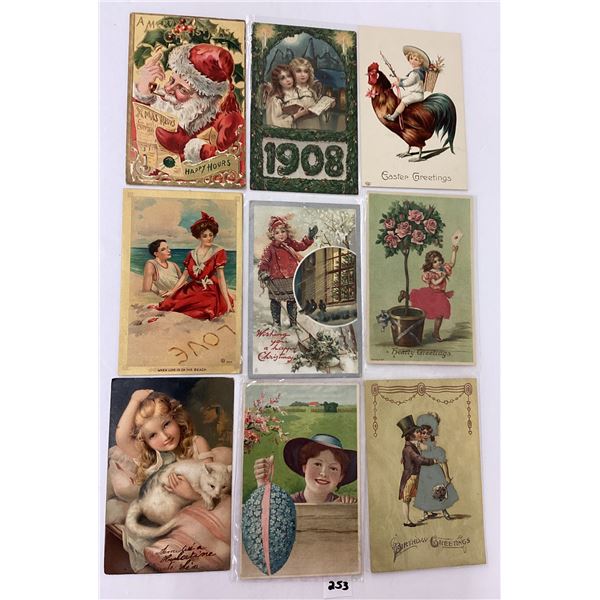 Misc. Holiday Greeting Postcards Approx. 85