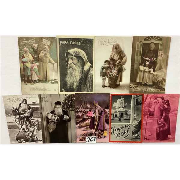 Real Photo Santa Claus St. Nicholas Christmas Holiday Postcards 9