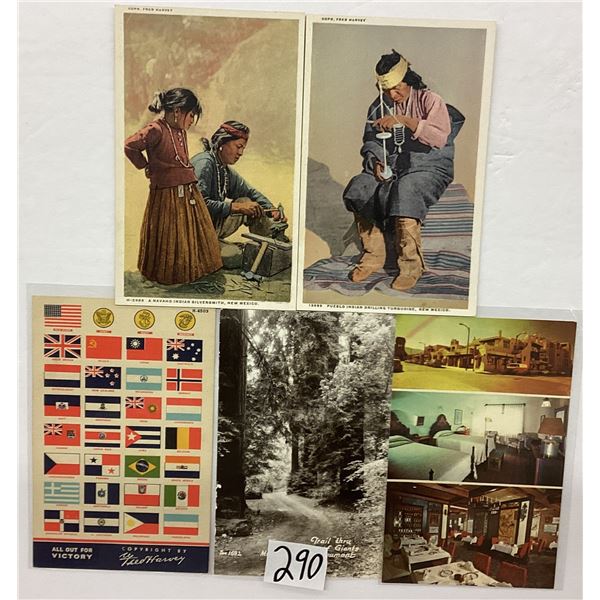 Misc. Box 900+ Postcards Western & Related