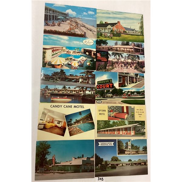 Motels & Motor Court Postcards Approx. 145