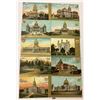 Image 2 : State Capitals Illustrated Gold Series Postcards 45+