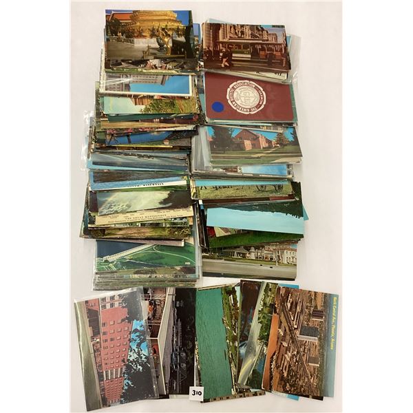 Box of Misc. Standard Size Chrome Postcards Approx. 750