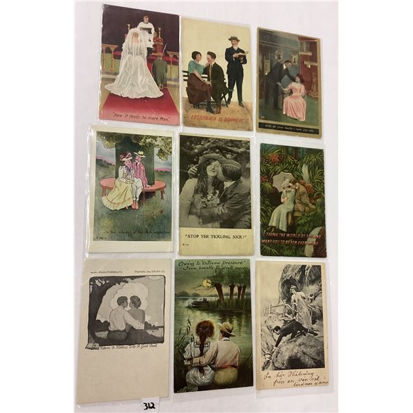 Lovers, Couples, Romance Postcards 85+