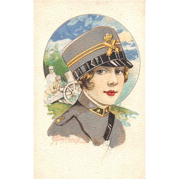 International Military Women Signed Artist Postcards 6