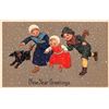 Image 2 : PFB New Year Holiday Greeting Children Set of 6 Postcards