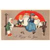Image 5 : PFB New Year Holiday Greeting Children Set of 6 Postcards