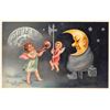 Image 1 : PFB New Years Moon Face Set of 6 Postcards