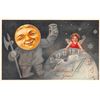 Image 4 : PFB New Years Moon Face Set of 6 Postcards