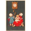 Image 2 : PFB New Years Holiday Greeting Set Children & Clocks Postcards 6