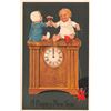 Image 3 : PFB New Years Holiday Greeting Set Children & Clocks Postcards 6