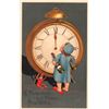 Image 4 : PFB New Years Holiday Greeting Set Children & Clocks Postcards 6