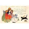 Image 2 : Whitney New Year Holiday Greeting Children Postcards 4