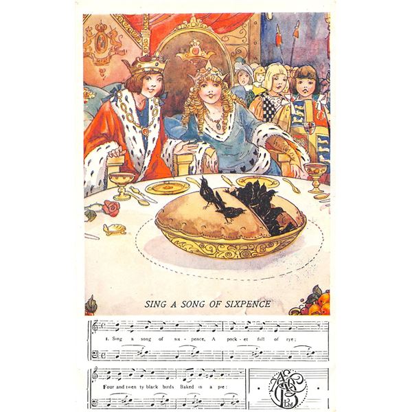 English Nursery Rhyme Postcards 12