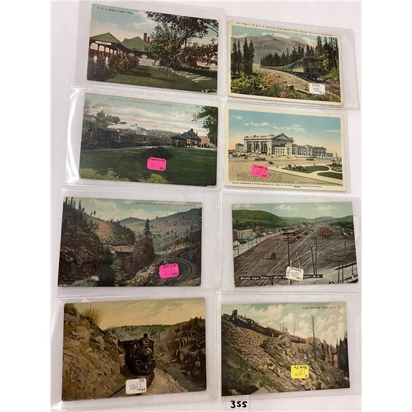 Transportation -  Railroad, Train, Depot Postcards Approx. 60