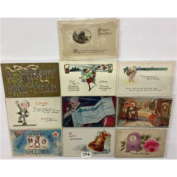 New Year Holiday Greeting Postcards Approx. 50