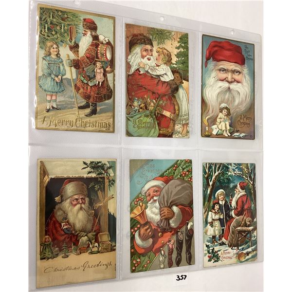 Santa Claus Christmas Holiday Greeting Postcard Album 24