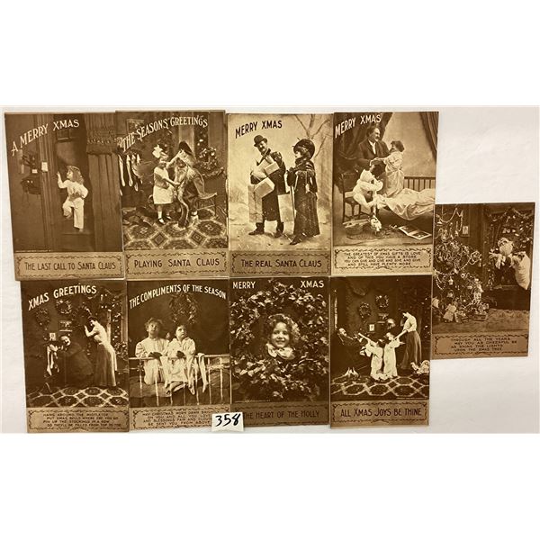 Christmas Holiday Greeting Postcards Approx. 100