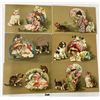 Image 1 : Animals - Cats with Girls & Umbrella Greeting Postcards 6