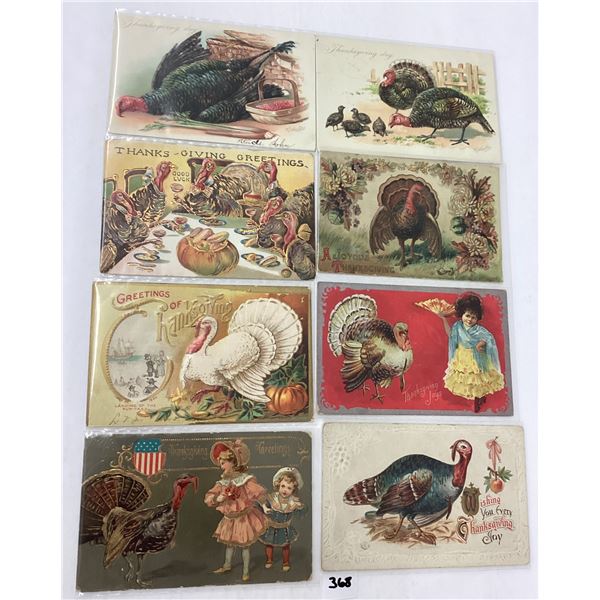 Thanksgiving Holiday Greeting Postcards 28