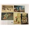 Image 3 : International Christmas Holiday Greeting Angel Postcards 23