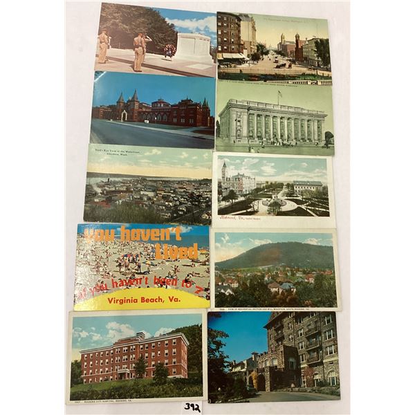 Sorted US State Box Approx. 800 Postcards