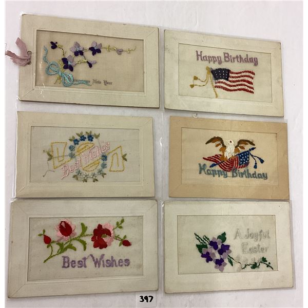 Novelty - Woven In Silk Postcards 12