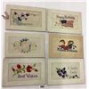 Image 1 : Novelty - Woven In Silk Postcards 12
