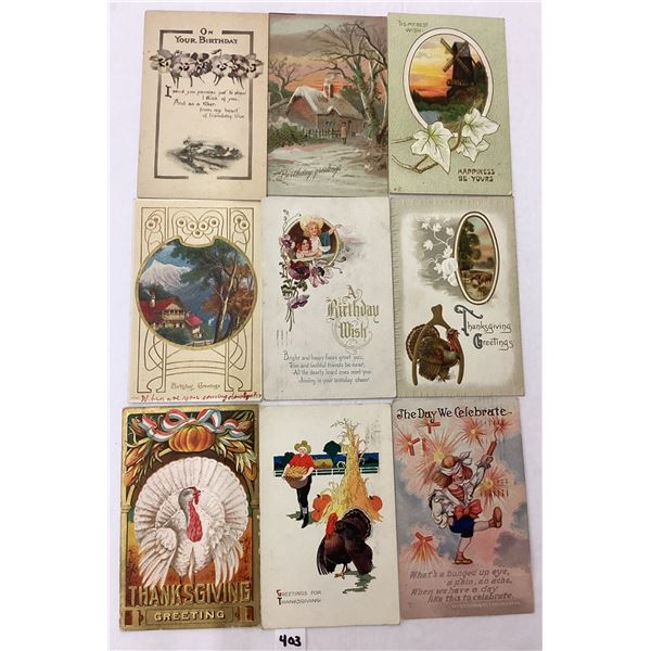 Sorted Holiday Greeting Box Approx. 475 Postcards