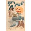 Image 1 : Airbrushed Jack-O-Lantern & Owl Halloween Holiday Greeting Postcard