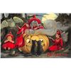 Image 1 : Fairies, Witches, Cats, Owls, Jack-O-Lantern Halloween Holiday Greeting PC
