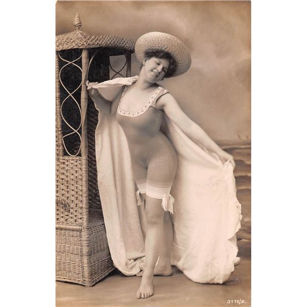4 Real Photo Bathing Beauty Postcards