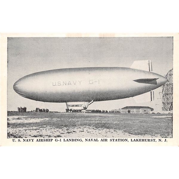 3 US Navy Airship Lakehurst, New Jersey Postcards