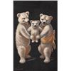 Image 3 : Set of 6 Black Background Teddy Bear Postcards