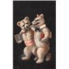 Image 4 : Set of 6 Black Background Teddy Bear Postcards