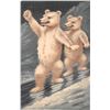 Image 4 : Group of 5 Ellam Polar Bears in The Snow Greeting Postcards