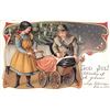 Image 1 : Swedish Christmas Holiday Greeting Postcard with 1904 X-mas Seal