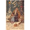 Image 1 : Novelty - Purple Suit Santa Claus Christmas Hold to Light Postcard