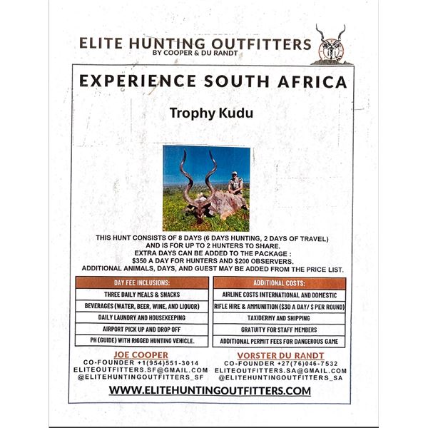 Elite Hunting - South Africa Trophy Kudu