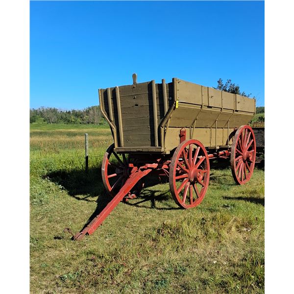 Large Grain Tank Wagon, Box Rebuilt, Purchased New In 1925