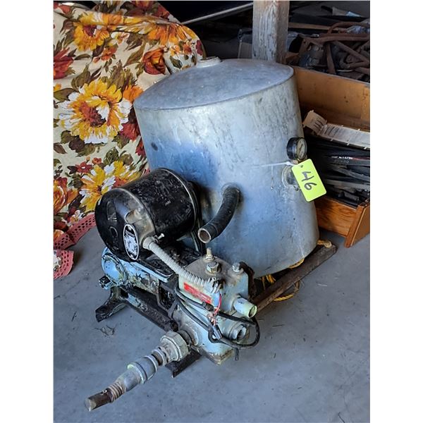 Vintage Pressure System Pump & Tank- Working