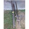 Image 1 : (5) Steel Bars & Sledge Hammers