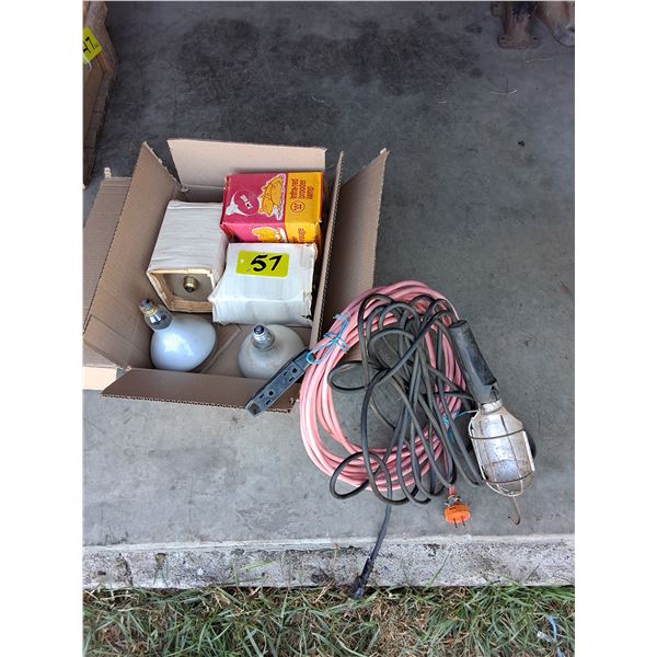 Extension Cord, Trouble Light,  Heat Lamps