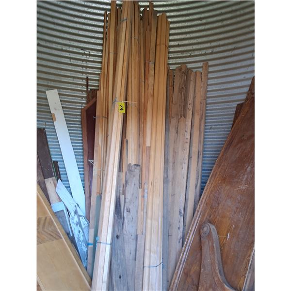 Large Quantity of Varying Lengths of Hardwood 1x1" Oak,  Maple,  Ash Strips